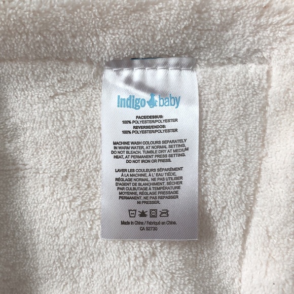 Indigo Baby Blanket, cream - Picture 4 of 7